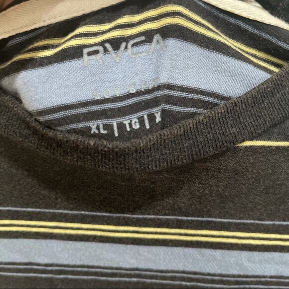 0363 NEW RVCA Boys Striped T-Shirt - Picture 7 of 9